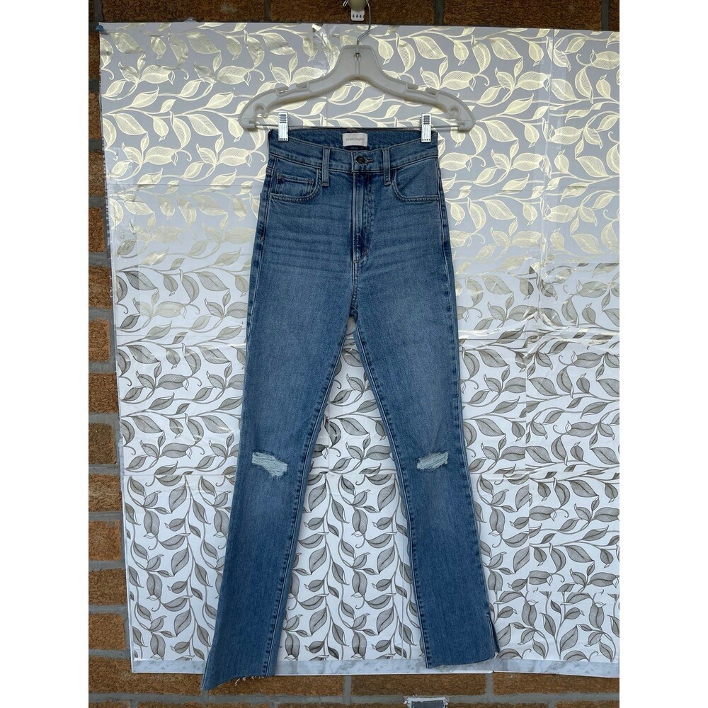 Favorite Daughter Valentina Tower Super High Rise Split Hem Jean Size 23